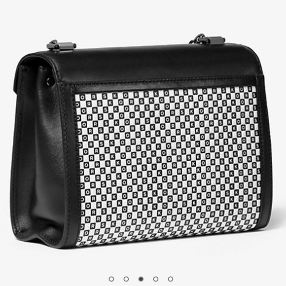 Michael Kors Whitney Large Checkerboard Logo Convertible Shoulder Bag - Picture 4 of 10